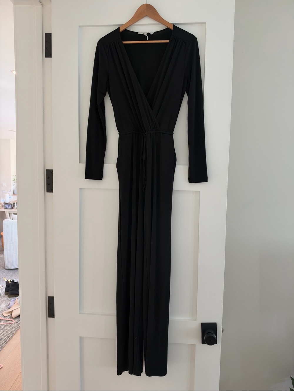 BCBGeneration Black Long Sleeve Jumpsuit Like New